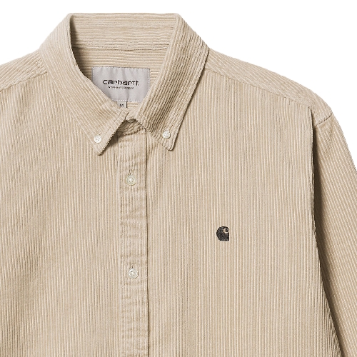 CARHARTT WIP LS MADISON CORD SHIRT wall black