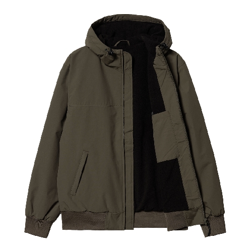 CARHARTT WIP HOODED SAIL JACKET Cypress Black