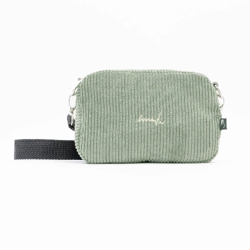 EMENTA SB FLUFFY SIGNATURE CORDUROY BAG Green