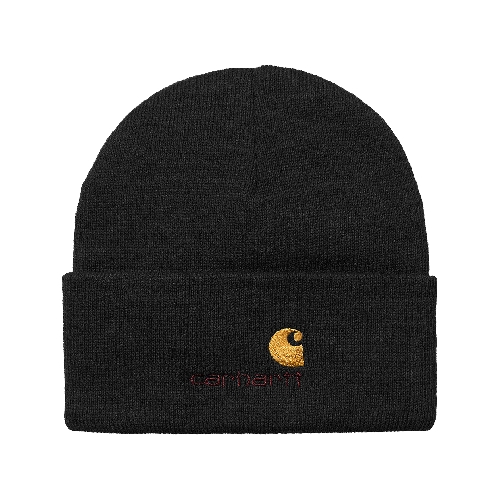 CARHARTT WIP AMERICAN SCRIPT BEANIE Black