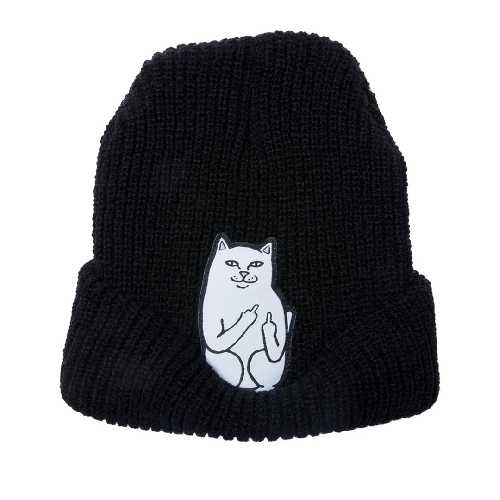 Ripndip LORD NERMAL RIBBED BEANIE black