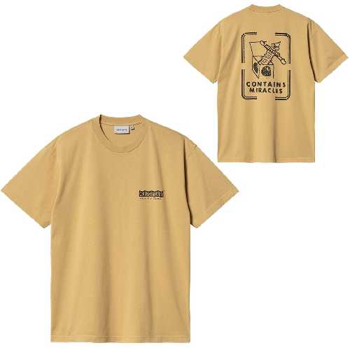 CARHARTT WIP STAMP TSHIRT Bourbon Black stone washe