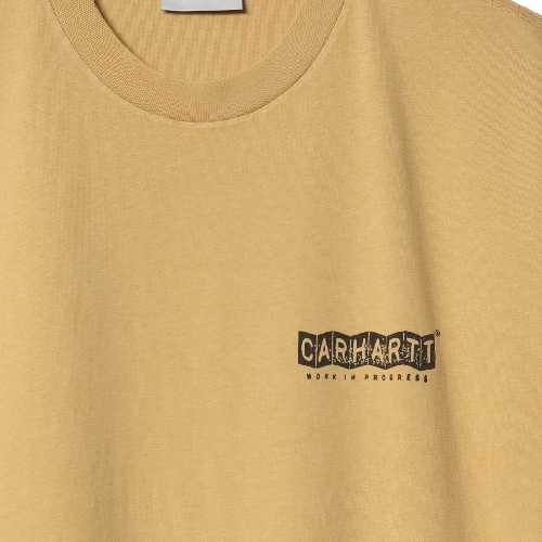 CARHARTT WIP STAMP TSHIRT Bourbon Black stone washe