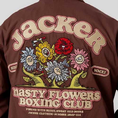 JACKER FIGHT FLOWER JACKET Brown