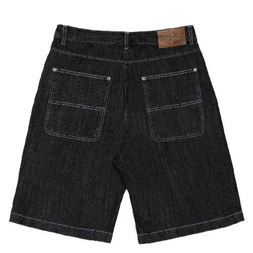 JACKER SERIF LOGO DENIM Black