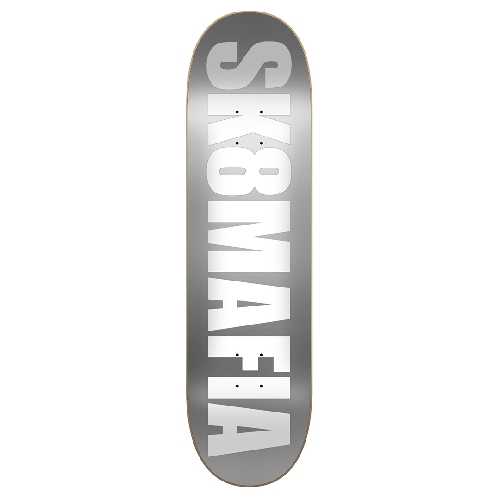 SK8MAFIA OG LOGO SILVER FOIL DECK 8.3 x 32