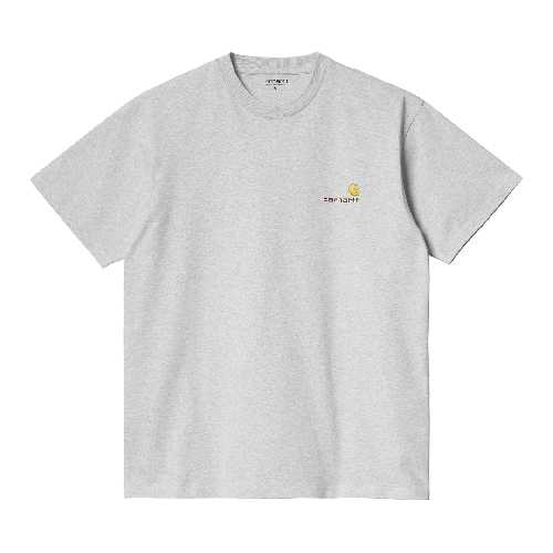 CARHARTT WIP AMERICAN SCRIPT TSHIRT Ash Heather