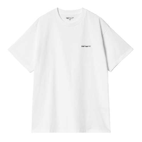 CARHARTT WIP SCRIPT EMBROIDERY TSHIRT White Black