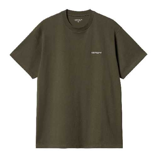 CARHARTT WIP SCRIPT EMBROIDERY TSHIRT Cypress White