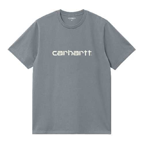 CARHARTT WIP SCRIPT TSHIRT Dove Grey / Wax