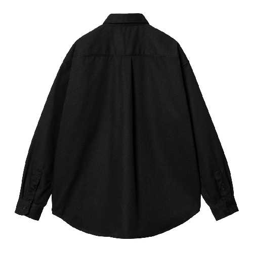 CARHARTT WIP LS MODULE SCRIPT SHIRT Black White rigid