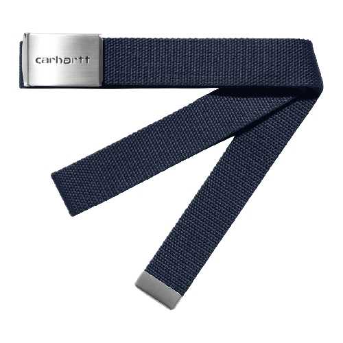 CARHARTT WIP CLIP BELT CHROME Air Force Blue