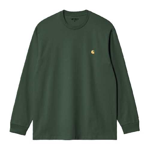 CARHARTT WIP CHASE LS TSHIRT Sycamore Tree gold