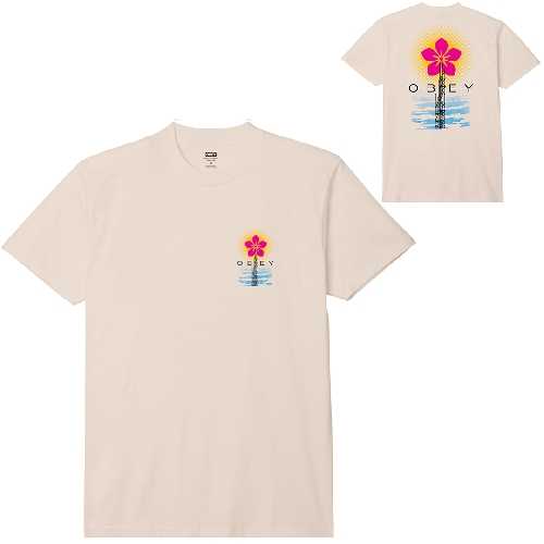 OBEY ELEVATED POWER TEE Cream