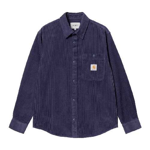 CARHARTT WIP LS FLINT SHIRT Aura rinsed