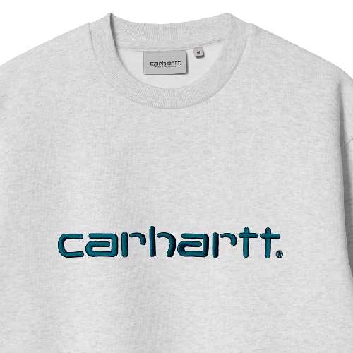 CARHARTT WIP CARHARTT SWEAT Ash Heather Duck Blue