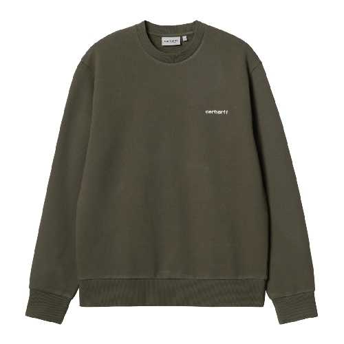 CARHARTT WIP SCRIPT EMBROIDERY SWEA Cypress White