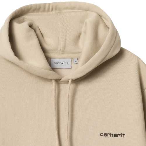 CARHARTT WIP HOODED SCRIPT EMBROIDERY SWEAT Wall Black