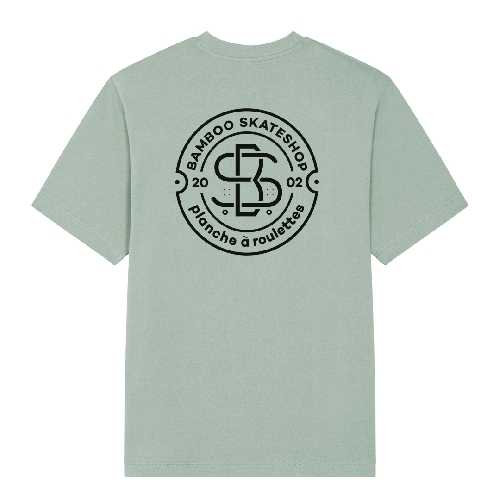 BAMBOO ROUND LOGO TEE aloe