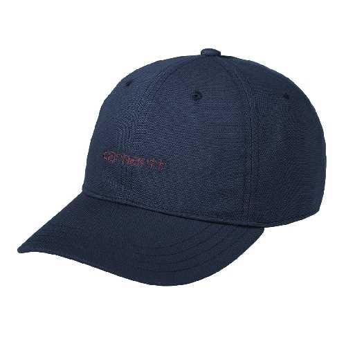 CARHARTT WIP CANVAS SCRIPT CAP Air Force Blue Malbec