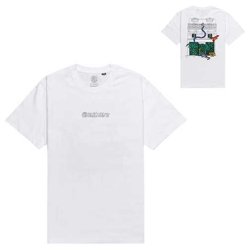 ELEMENT JUNGLE SHOP SS TEE Optic White