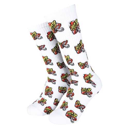 SANTA CRUZ TOADSTOOL DOT SOCK White