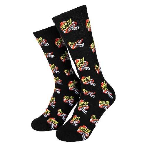 SANTA CRUZ TOADSTOOL DOT SOCK Black