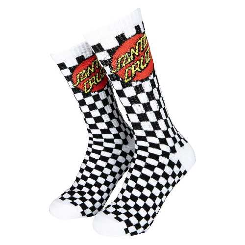 SANTA CRUZ BEAT CHECK SOCK Black White