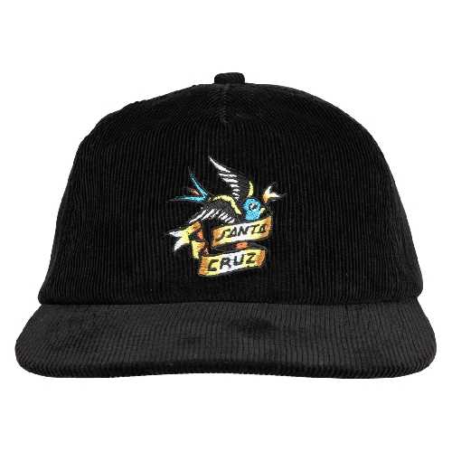 SANTA CRUZ SOMMER SPARROW CORD CAP Black