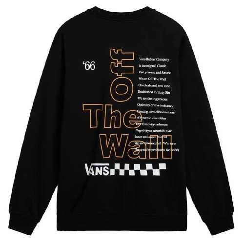 VANS POSTED LOOSE CREW Black