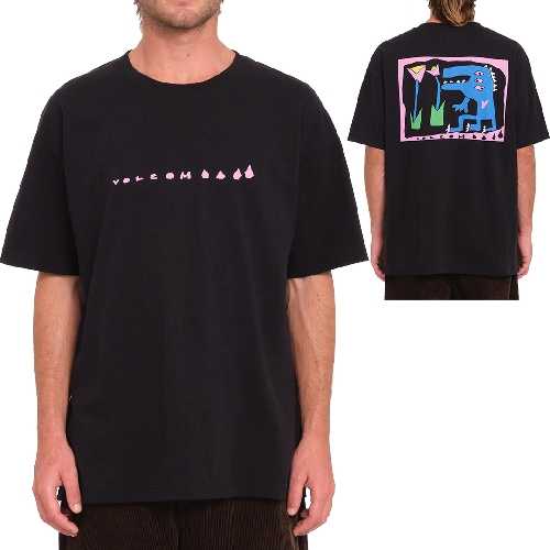 VOLCOM ARTHUR DINO LSE TEE Black