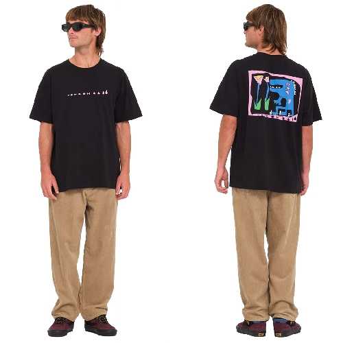 VOLCOM ARTHUR DINO LSE TEE Black