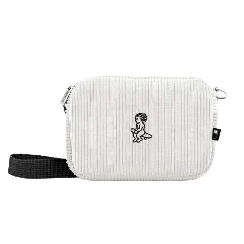 EMENTA SB FLUFFY BABY CORDUROY BAG White