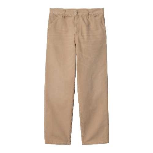 CARHARTT WIP SINGLE KNEE PANT Peanut aged canvas