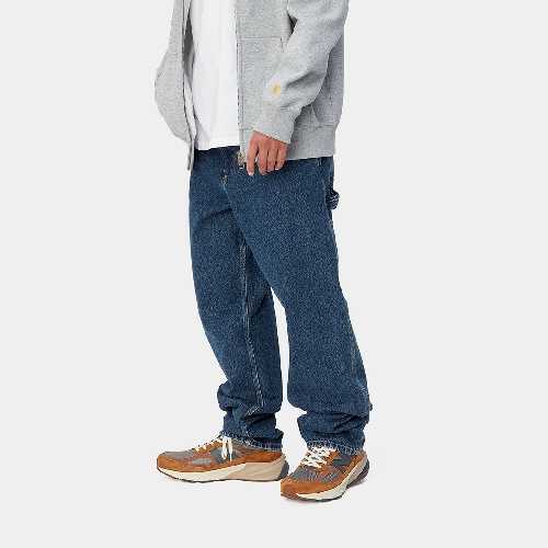 CARHARTT WIP SINGLE KNEE PANT Blue stone washed