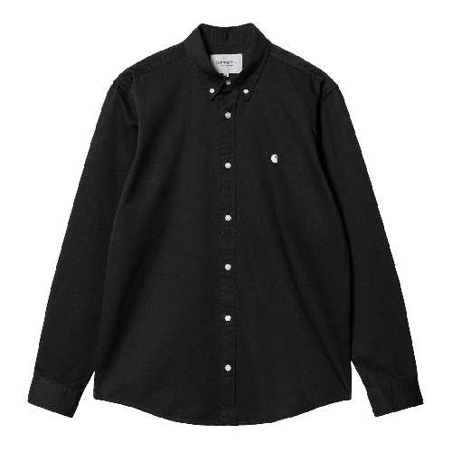 CARHARTT WIP MADISON LS SHIRT Black Wax