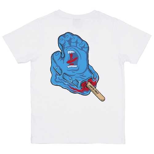 SANTA CRUZ POPSICLE HAND YOUTH TEE white