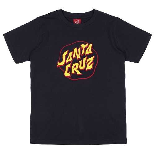 SANTA CRUZ FEVER DREAM DOT YOUTH TEE black