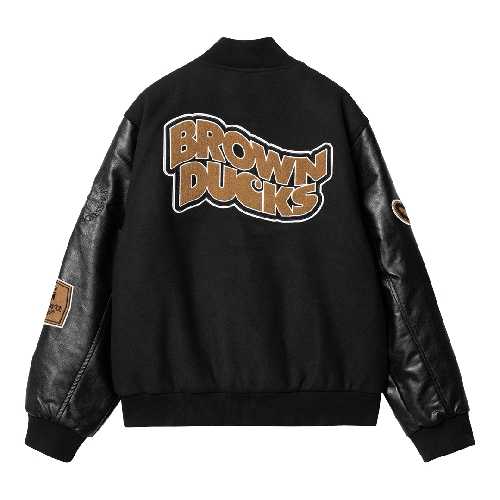 CARHARTT WIP BROWN DUCKS BOMBER Black Black