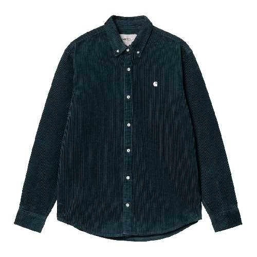 CARHARTT WIP LS MADISON CORD SHIRT Duck Blue Wax