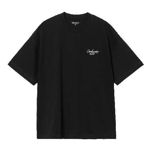 CARHARTT WIP SIGNATURE SCRIPT TSHIRT Black Wax 