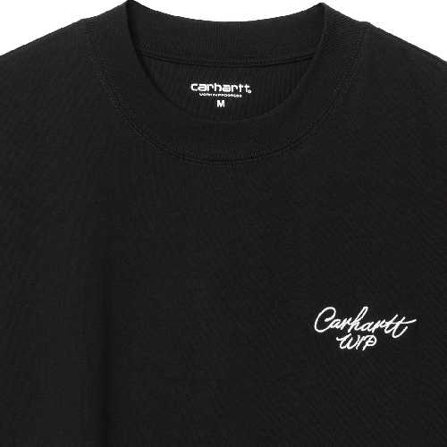 CARHARTT WIP SIGNATURE SCRIPT TSHIRT Black Wax 