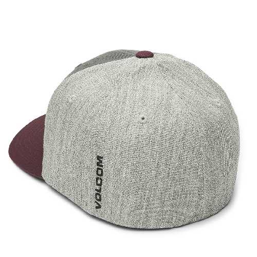 VOLCOM FULL STONE HTHR FLEXFIT HAT Merlot