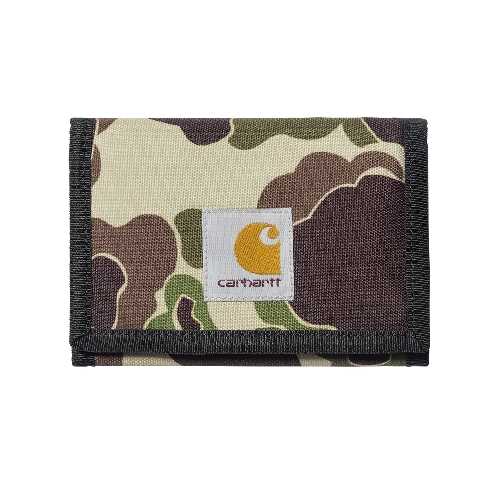 CARHARTT WIP ALEC WALLET Camo Duck Green