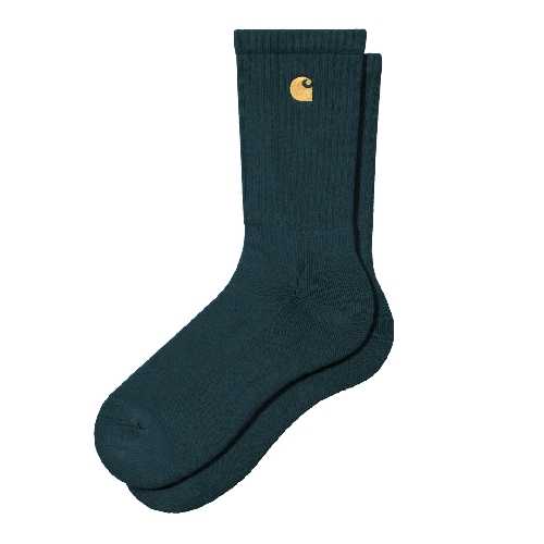 CARHARTT WIP CHASE SOCKS Duck Blue gold