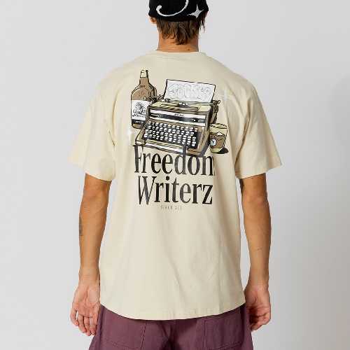 JACKER FREEDOM WRITERZ TEE Beige