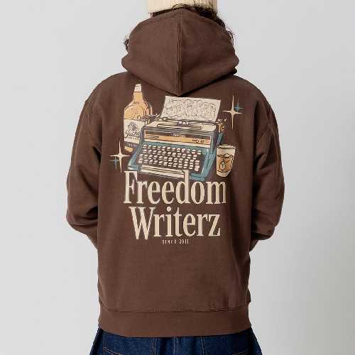 JACKER FREEDOM WRITERZ HOOD Brown