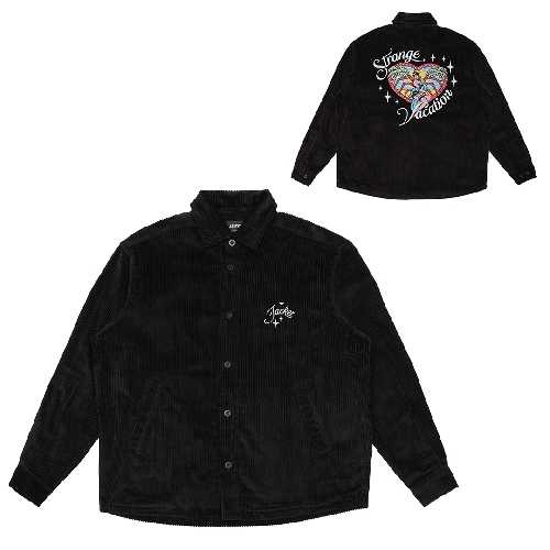 JACKER VACATION OVERSHIRT CORDUROY Black