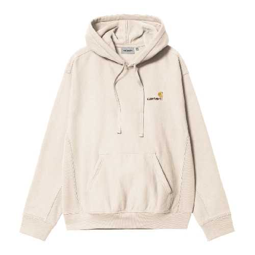 CARHARTT WIP HOODED AMERICAN SCRIPT SWEAT Moonbeam 