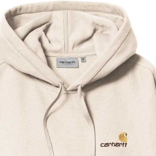 CARHARTT WIP HOODED AMERICAN SCRIPT SWEAT Moonbeam 